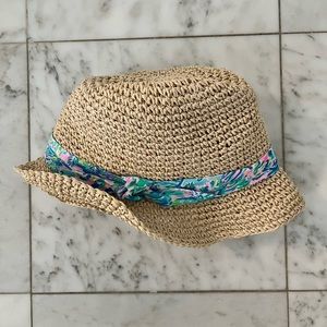 Lily Pulitzer packable straw hat